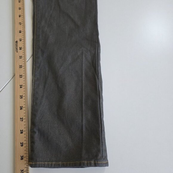 Rock & Republic Jeans Women 10 M 30 Gold Metallic Shimmer Stretch Rocker Grunge - Picture 8 of 16